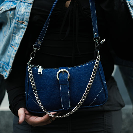 Denim muse bag